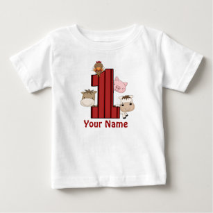 1st Birthday Farm Personalized T-shirt