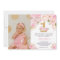 1ST birthday  FIRST Beautiful Floral Invitation,