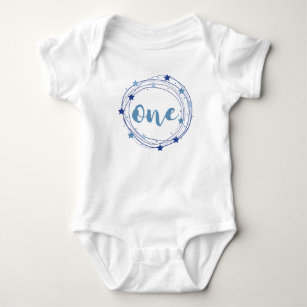 1st birthday for baby boy baby bodysuit