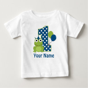 1st Birthday Frog Personalised Shirt