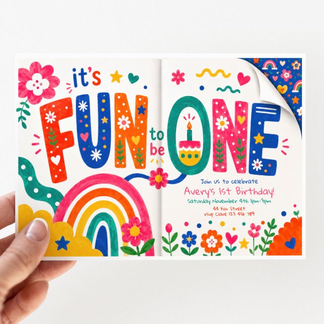 1st Birthday Fun to be One Invitation (Creator Uploaded)
