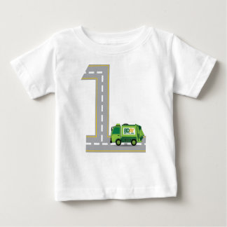 1st Birthday Garbage Truck Baby T-Shirt