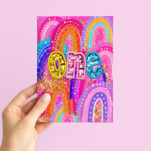 1st Birthday Happy Birthday Girls Card