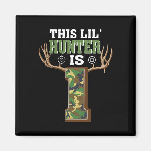 1st Birthday Hunting Deer 1 Year Old Hunter Magnet
