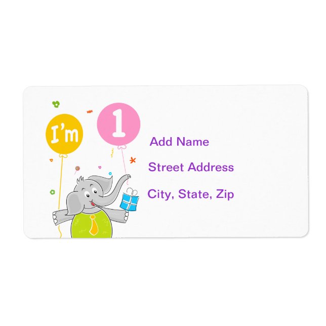 1st Birthday I am 1 Years Old (Front)