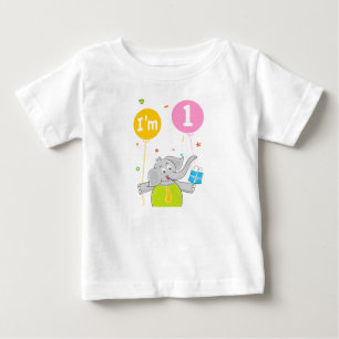 1st Birthday I am 1 Years Old Baby T-Shirt