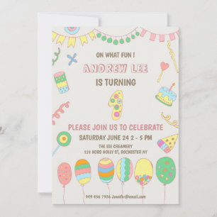 1st birthday. invitation