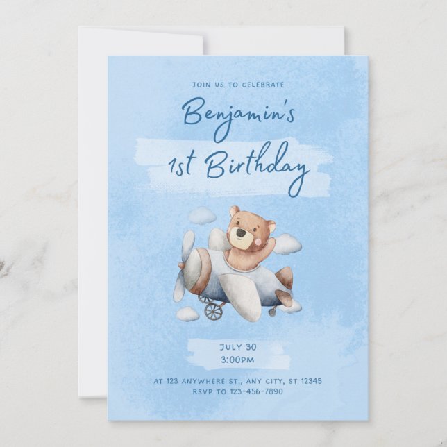 1st Birthday Invitation (Front)