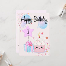 1st Birthday - Invitation- Celebration