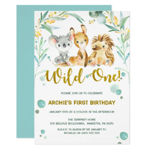 1st Birthday Invitations | Australian Bush Babies