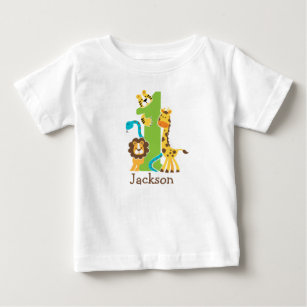 1st Birthday Jungle Tshirt