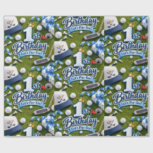 1st Birthday Let’s Par-Tee Blue Golf Boy Birthday