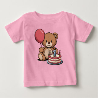 1st birthday minimal look baby T-Shirt