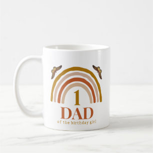 1st birthday of girl customized dad coffee mug