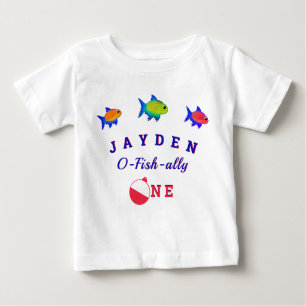 1st Birthday Ofishally ONE baby boy Baby T-Shirt