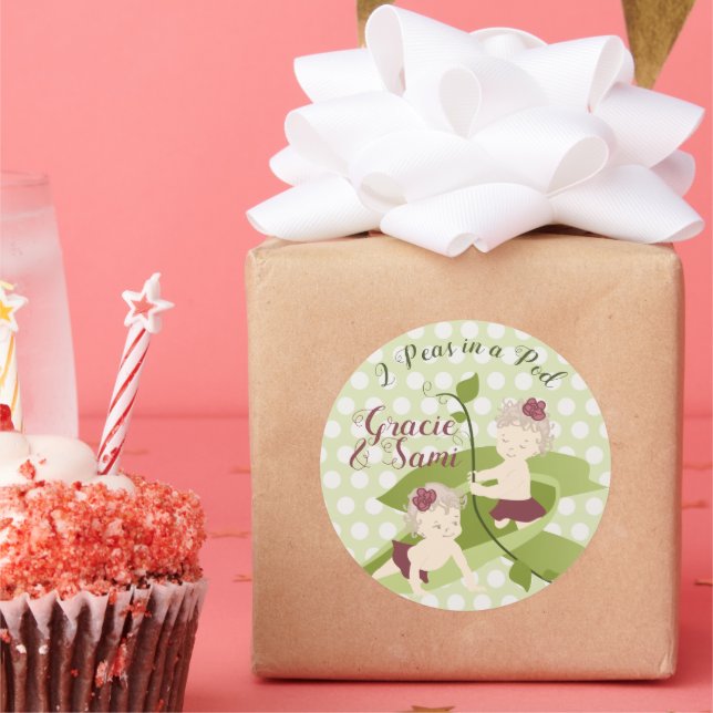 1st Birthday or Baby Shower Party Sticker (Party)