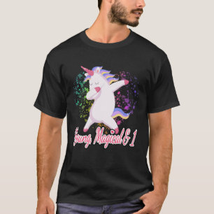 1St Birthday Outfit, Dabbing Unicorn Young Magical T-Shirt