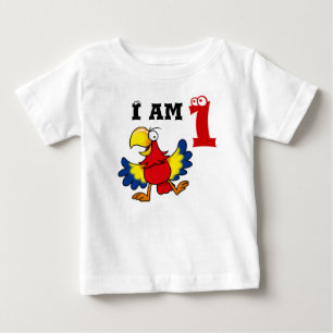 1st birthday party gift, singing parrot baby T-Shirt