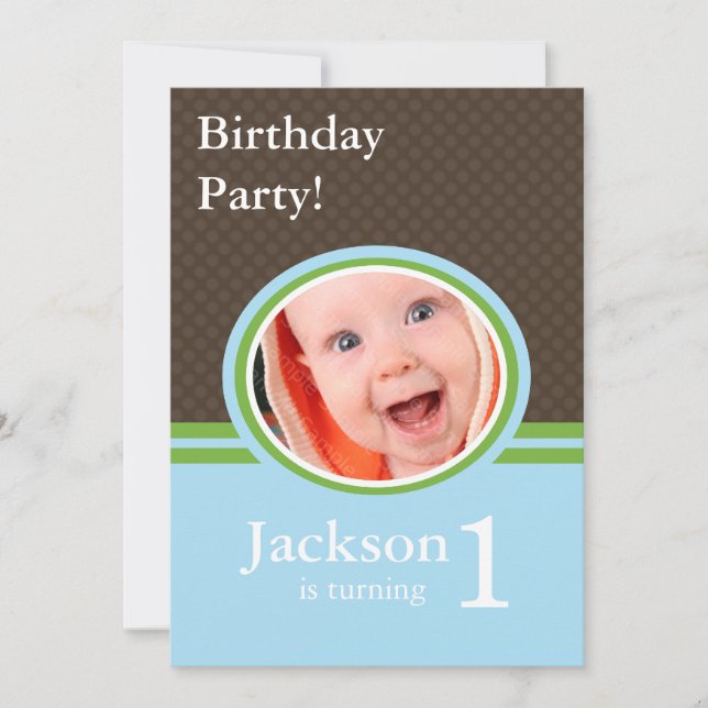 1st Birthday Party Invitations (Front)