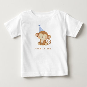 1st Birthday Party Monkey Baby T-Shirt