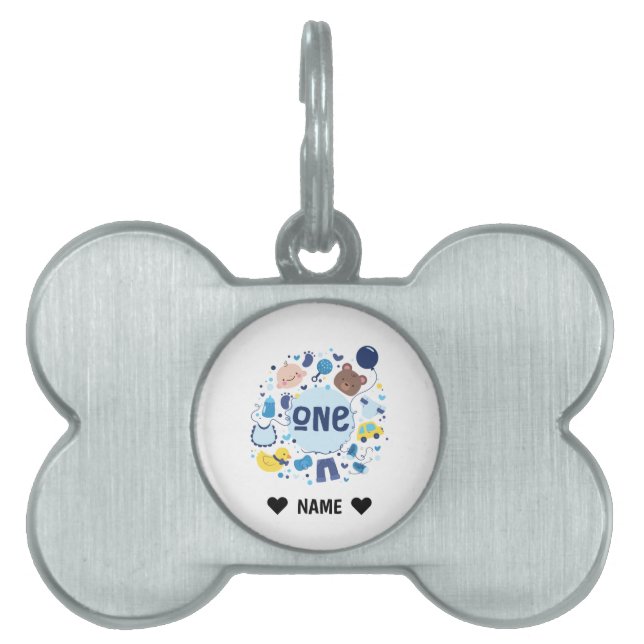 1st Birthday Pet ID Tag (Front)
