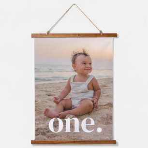 1st Birthday Photo  Hanging Tapestry