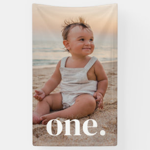 1st Birthday Photo - one Banner