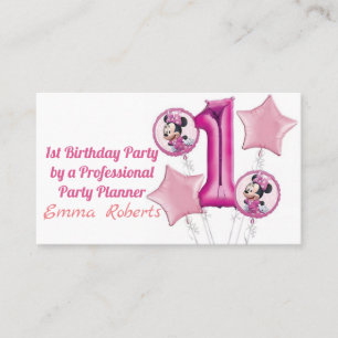 1st Birthday Planning Business Card