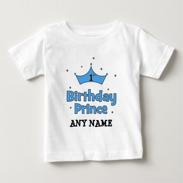 1st Birthday Prince Baby T-Shirt (Front)