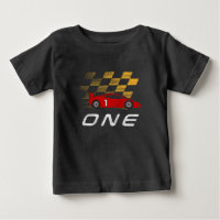 1st Birthday Race Car Funny One Year Old Boy