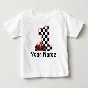 1st Birthday Race Car Personalised Shirt