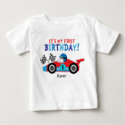 1st Birthday Race Car Red and Blue