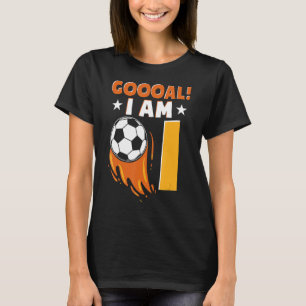 1st Birthday Soccer Themed Birthday Party 1 Year O T-Shirt