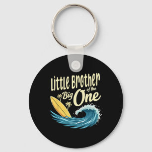 1st Birthday Surfer Lil Brother Of The Big One Key Ring