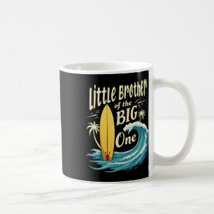 1st Birthday Surfer Lil Brother Of The Big One Sur Coffee Mug