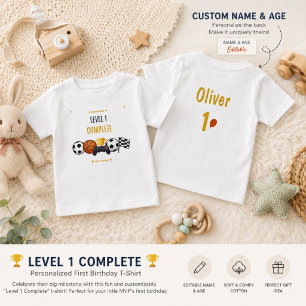 1st Birthday T-Shirt Custom Name Birthday Shirt