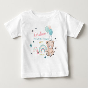 1st Birthday T-Shirts  with a cute teddy bear.