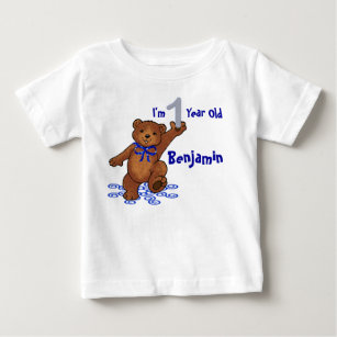 1st Birthday Teddy Bear Baby T-Shirt
