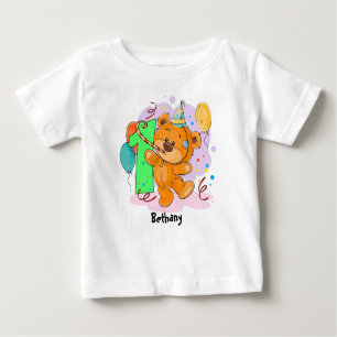 1st Birthday Teddy Bear Baby T-Shirt