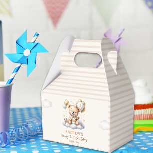 1st Birthday Teddy Bear Boy Favour Box