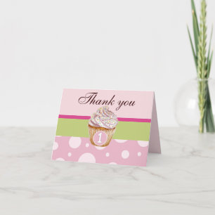 1st Birthday Thank You card