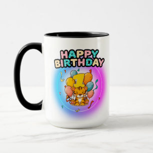 1st Birthday tiger Children's Birthday Party Mug