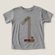 1st Birthday Train Railroad Themed 1 Year Old Kids