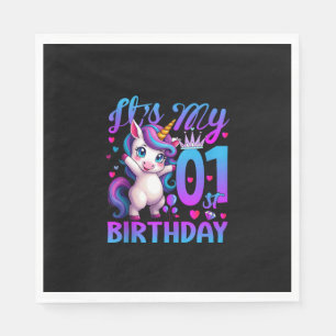 1st birthday unicorn It's my 1st birthday Tank Top Napkin