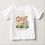 1st Birthday Wild One Jungle Baby T-shirt<br><div class="desc">Personalised your own 1st Birthday Wild One Jungle Baby T-shirt. This little wild one shirt design is perfect for Safari Themed.</div>