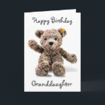 *1st BIRTHDAY WISH* GRANDDAUGHTER  Card<br><div class="desc">TELL YOUR ***GRANDDAUGHTER*** "WITH THIS ADORABLE CARD" OF COURSE (lol) THAT YOU WISH HER A "VERY HAPPY 1st BIRTHDAY" AND with this ADORABLE OLD FASHIONED TEDDY BEAR. THANKS FOR STOPPING BY 1 OF MY 8 STORES!!!!</div>