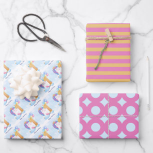1st Birthday Wrapping Paper Sheets
