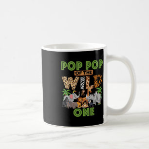 1st Birthday Zoo Safari Jungle Pop Pop Of The Wild Coffee Mug