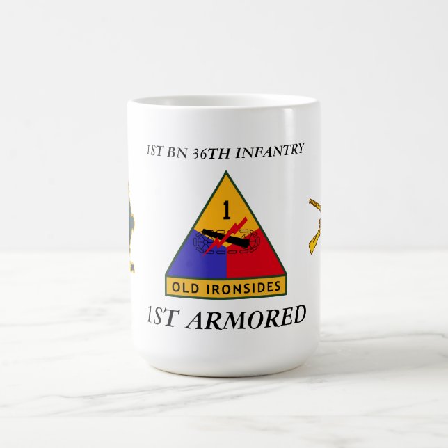 1ST BN 36TH INFANTRY 1ST ARMORED MUG (Center)