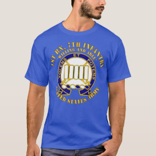 1st Bn 7th Infantry Willing and Able 2o DS X T-Shirt